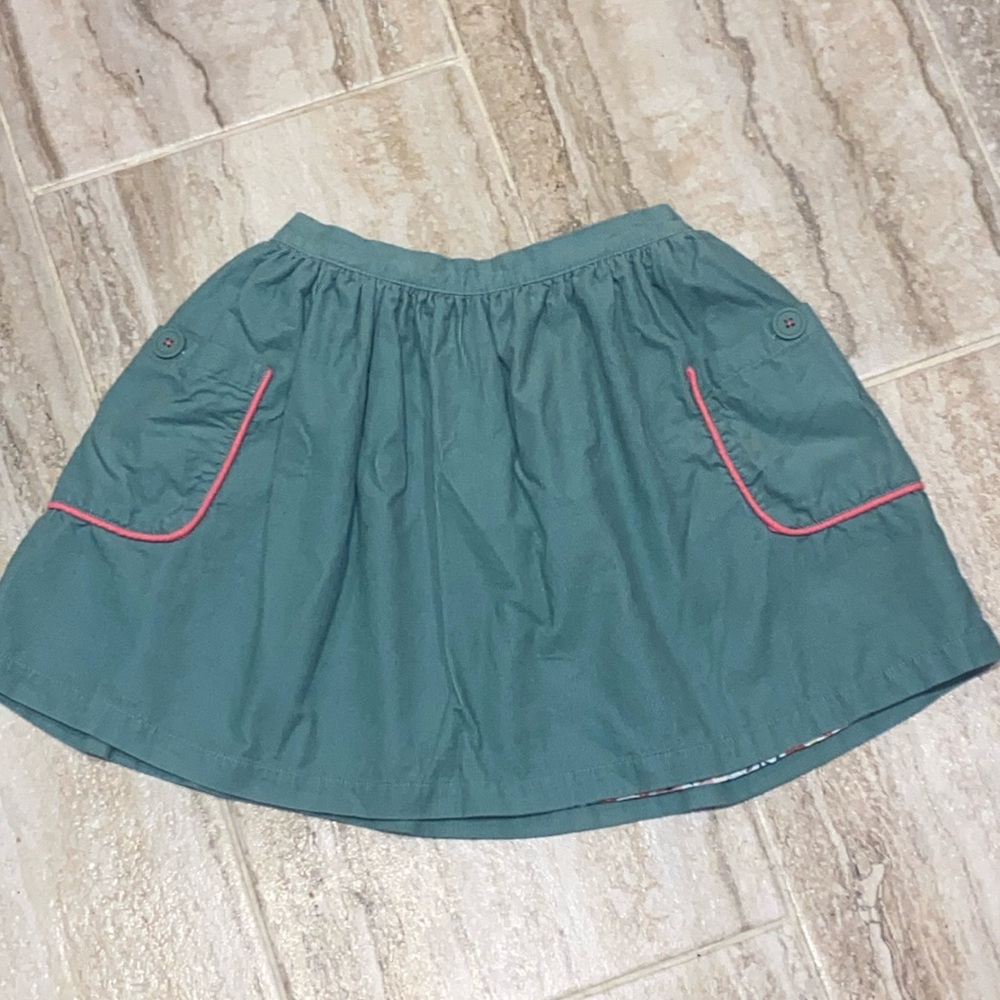 Mini Boden Girls Lined Corduroy Skirt with Pockets